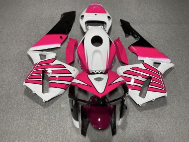05-06 Rosa & Weiße Flügel CBR600RR Motorrad Verkleidung