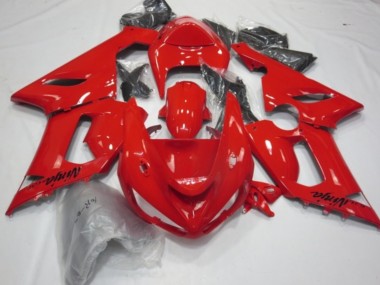 05-06 Rot Glanz ZX6R Motorrad Verkleidung