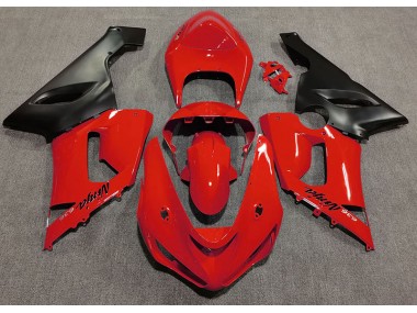 05-06 Rot Glänzend ZX6R Motorrad Verkleidung