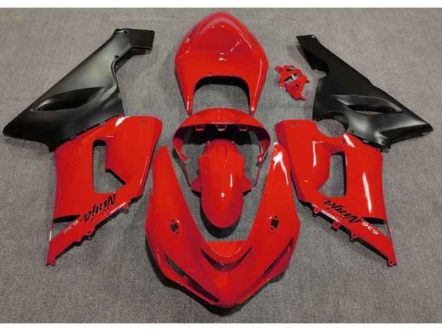 05-06 Rot Glänzend ZX6R Motorrad Verkleidung