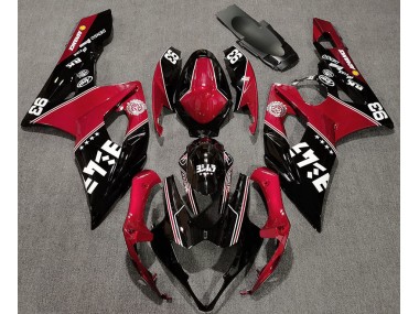 05-06 Rot & Schwarz Glänzend Kundenspezifisch GSXR 1000 Motorrad Verkleidung