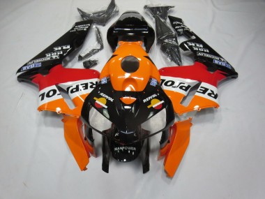 05-06 Schwarzer Boden Repsol CBR600RR Motorrad Verkleidung