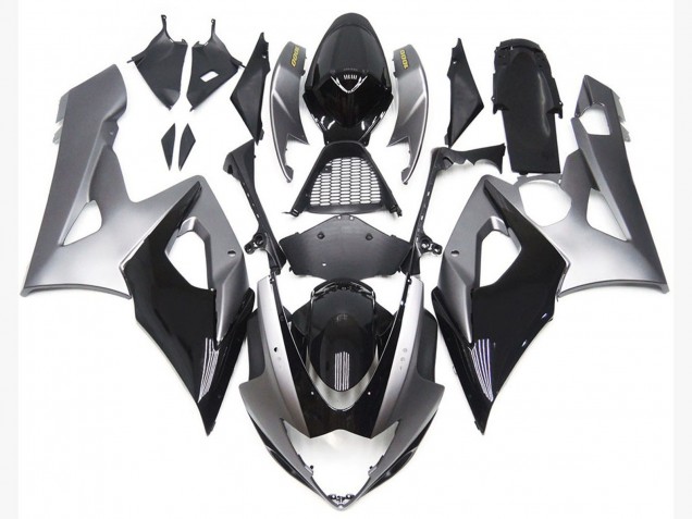 05-06 Silber & Glänzender Schwarzstil GSXR 1000 Motorrad Verkleidung 05-06 Silber & Glänzender Schwarzstil GSXR 1000 Motorrad Verkleidung