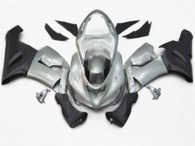 05-06 Silberrot Flamme ZX6R Motorrad Verkleidung