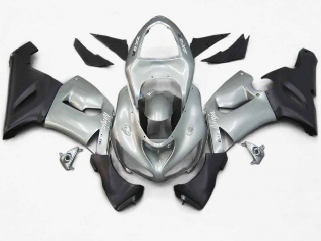05-06 Silberrot Flamme ZX6R Motorrad Verkleidung