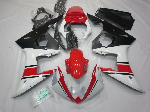 05 Weiß Rot & Schwarz R6 Motorrad Verkleidung 05 Weiß Rot & Schwarz R6 Motorrad Verkleidung