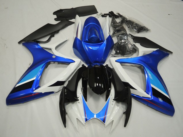 06-07 Blau & Weiß GSXR 600-750 Motorrad Verkleidung 06-07 Blau & Weiß GSXR 600-750 Motorrad Verkleidung