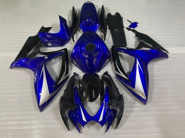 06-07 Blau Schwarz & Weiß Spezial GSXR 600-750 Motorrad Verkleidung