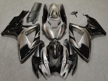 06-07 Dunkelsilber & Schwarz GSXR 600-750 Motorrad Verkleidung