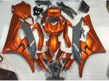 06-07 Gebranntes Orange & Nardo R6 Motorrad Verkleidung