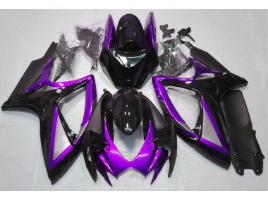 06-07 Glanz Lila & Schwarz GSXR 600-750 Motorrad Verkleidung