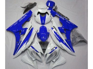 06-07 Glänzend Weiß & Blau R6 Motorrad Verkleidung