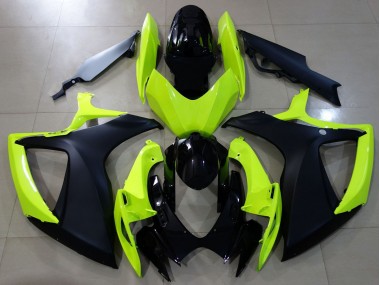 06-07 Glänzend Gelb & Schwarz GSXR 600-750 Motorrad Verkleidung