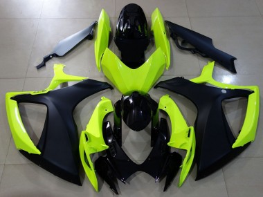 06-07 Glänzend Gelb & Schwarz GSXR 600-750 Motorrad Verkleidung