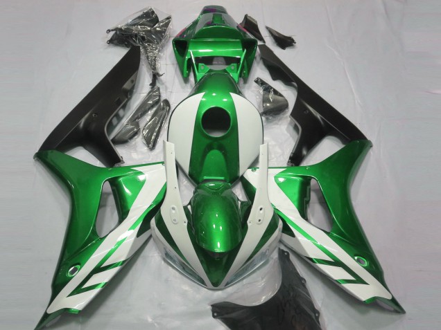 06-07 Glänzend Weiß & Grün CBR1000RR Motorrad Verkleidung 06-07 Glänzend Weiß & Grün CBR1000RR Motorrad Verkleidung