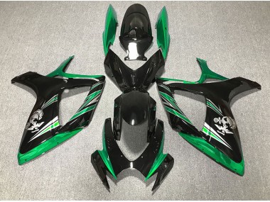 06-07 Glänzend Grün & Schwarz Design GSXR 600-750 Motorrad Verkleidung