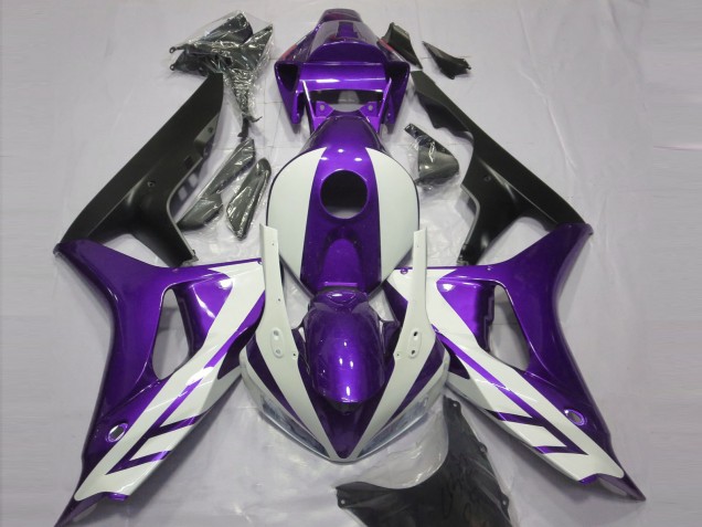 06-07 Glänzend Weiß & Lila CBR1000RR Motorrad Verkleidung 06-07 Glänzend Weiß & Lila CBR1000RR Motorrad Verkleidung