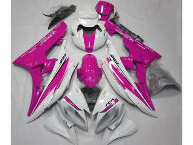 06-07 Glänzend Weiß & Pink R6 Motorrad Verkleidung