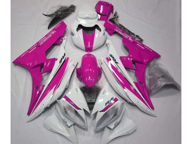 06-07 Glänzend Weiß & Pink R6 Motorrad Verkleidung 06-07 Glänzend Weiß & Pink R6 Motorrad Verkleidung