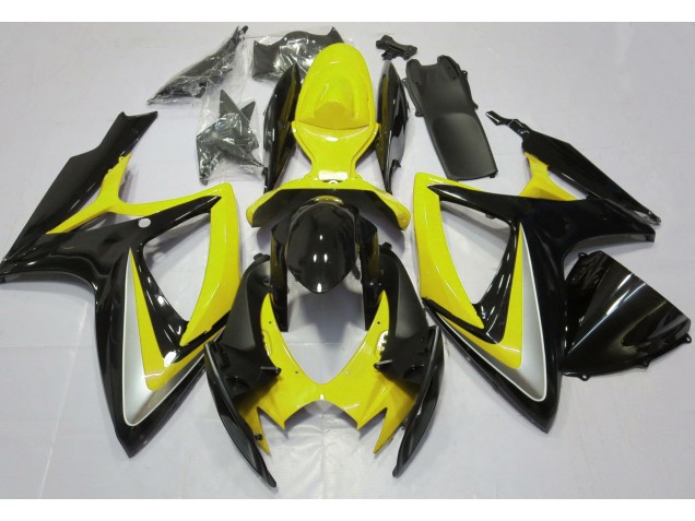 06-07 Glänzendes Gelb Ohne Abzeichen GSXR 600-750 Motorrad Verkleidung 06-07 Glänzendes Gelb Ohne Abzeichen GSXR 600-750 Motorrad Verkleidung