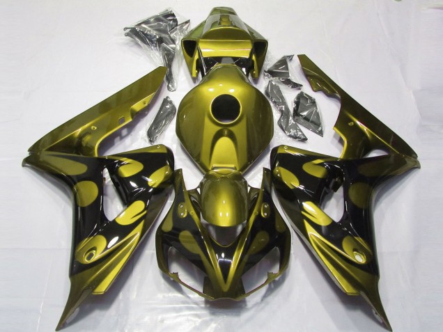 06-07 Glänzendes Gelb & Schwarz CBR1000RR Motorrad Verkleidung