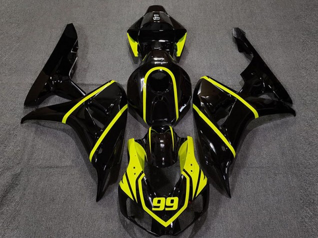 06-07 Glänzendes Schwarz & Leuchtendes Gelb CBR1000RR Motorrad Verkleidung