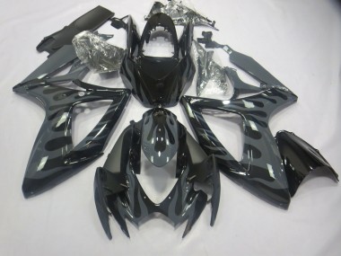 06-07 Grau Flamme GSXR 600-750 Motorrad Verkleidung