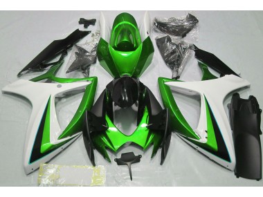 06-07 Grün-Weiß GSXR 600-750 Motorrad Verkleidung