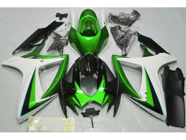 06-07 Grün-Weiß GSXR 600-750 Motorrad Verkleidung