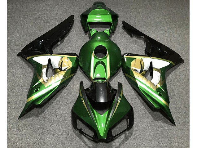 06-07 Grün-Gold CBR1000RR Motorrad Verkleidung