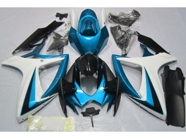 06-07 Hellblau & Weiß GSXR 600-750 Motorrad Verkleidung