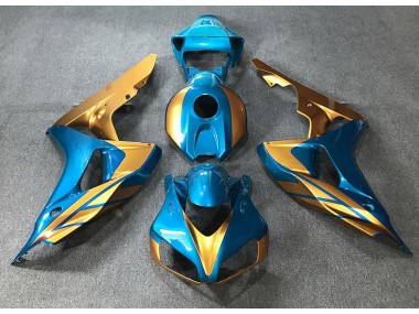 06-07 Hellblau & Gold CBR1000RR Motorrad Verkleidung