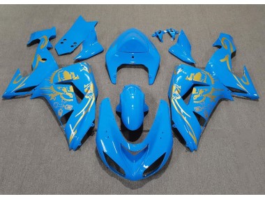 06-07 Hellblau & Gold ZX10R Motorrad Verkleidung