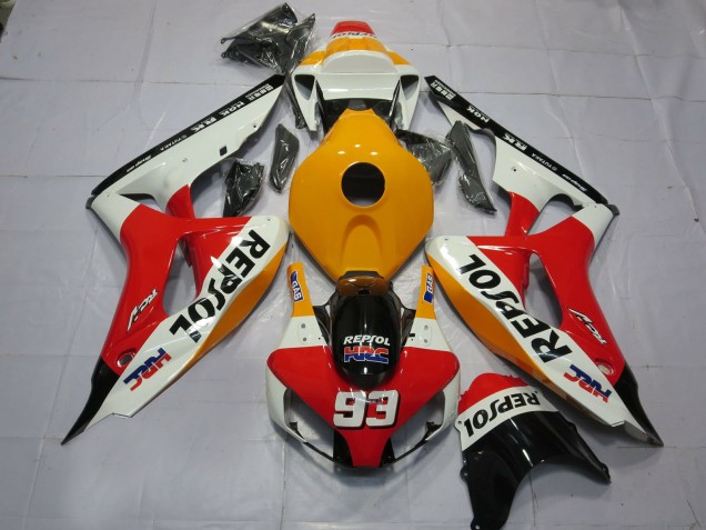 06-07 Hellorangeweiß Repsol CBR1000RR Motorrad Verkleidung