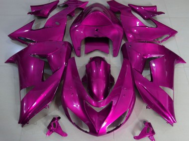 06-07 Hot Pink Schlicht ZX10R Motorrad Verkleidung