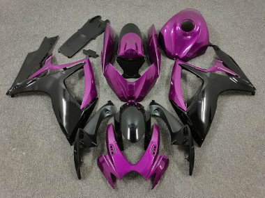06-07 Lila & Schwarz GSXR 600-750 Motorrad Verkleidung
