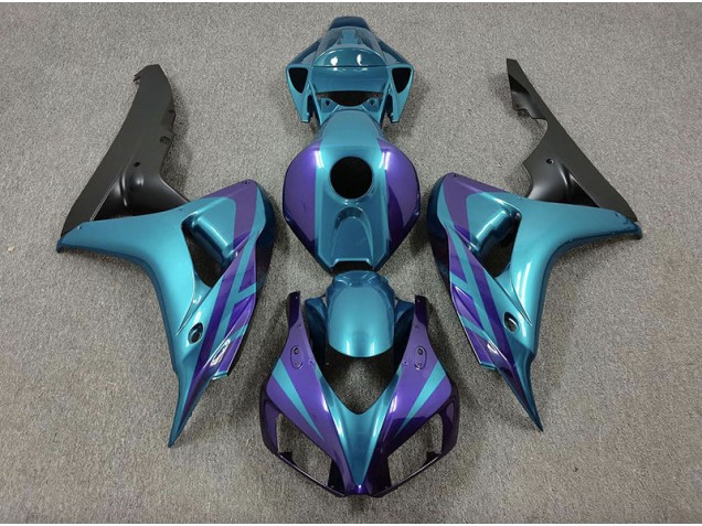 06-07 Lila & Smaragd CBR1000RR Motorrad Verkleidung