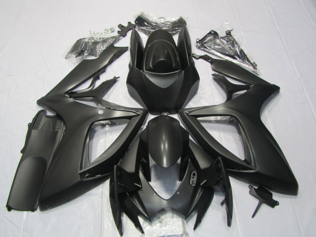 06-07 Matt Schwarz GSXR 600-750 Motorrad Verkleidung