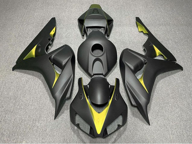 06-07 Matt Schwarz & Gelb CBR1000RR Motorrad Verkleidung