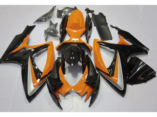 06-07 Orange Glänzend Ohne Abzeichen GSXR 600-750 Motorrad Verkleidung 06-07 Orange Glänzend Ohne Abzeichen GSXR 600-750 Motorrad Verkleidung