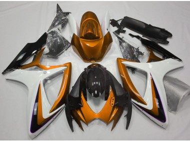 06-07 Orange & Weiß Ohne Abzeichen GSXR 600-750 Motorrad Verkleidung