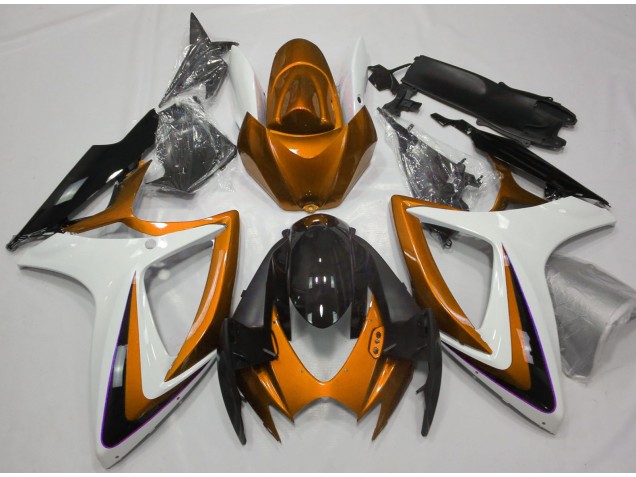 06-07 Orange & Weiß Ohne Abzeichen GSXR 600-750 Motorrad Verkleidung