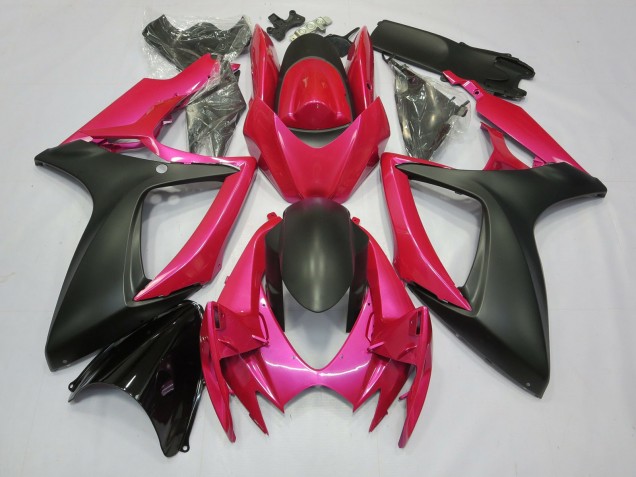06-07 Pink & Matt GSXR 600-750 Motorrad Verkleidung