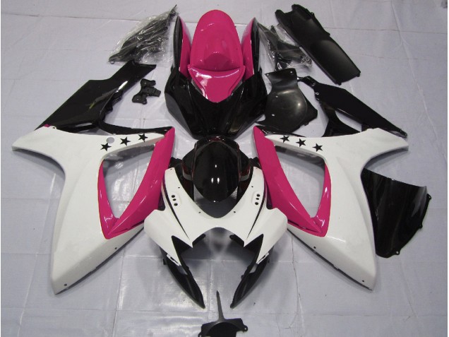 06-07 Rosa Stern GSXR 600-750 Motorrad Verkleidung