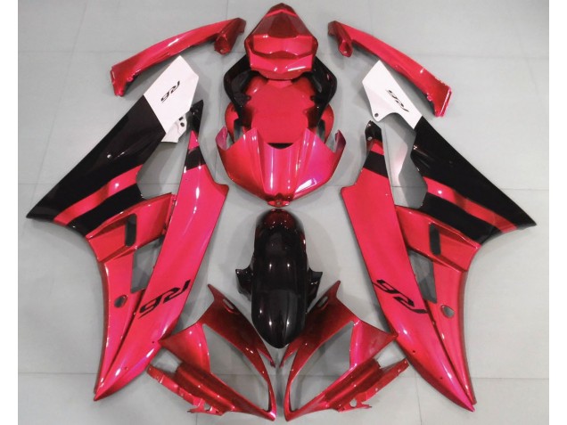06-07 Rot Glänzend & Schwarz R6 Motorrad Verkleidung
