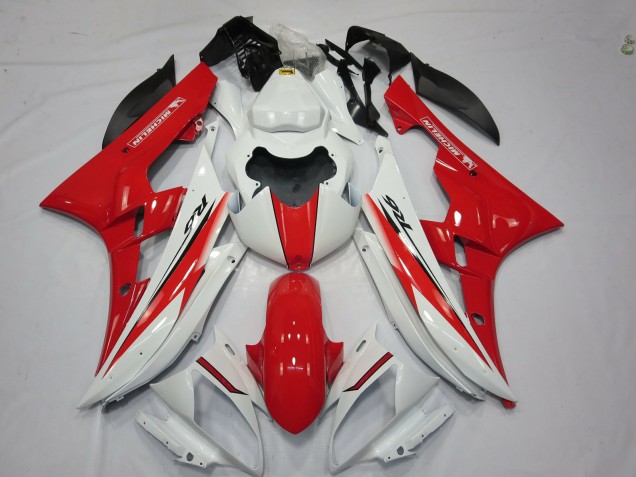 06-07 Rot Weiß OEM Stil R6 Motorrad Verkleidung 06-07 Rot Weiß OEM Stil R6 Motorrad Verkleidung