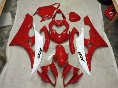 06-07 Rot & Weiß R6 Motorrad Verkleidung