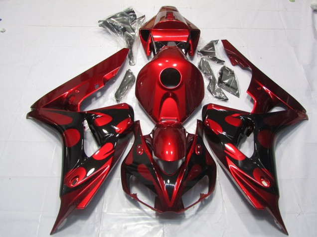 06-07 Rot & Schwarz Candy CBR1000RR Motorrad Verkleidung 06-07 Rot & Schwarz Candy CBR1000RR Motorrad Verkleidung