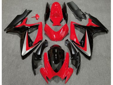 06-07 Rot Schwarz OEM-Stil GSXR 600-750 Motorrad Verkleidung