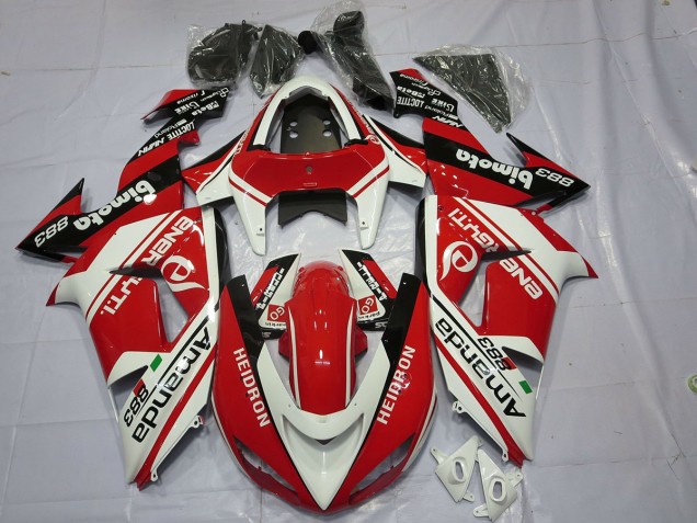 06-07 Weiß Rot ZX10R Motorrad Verkleidung